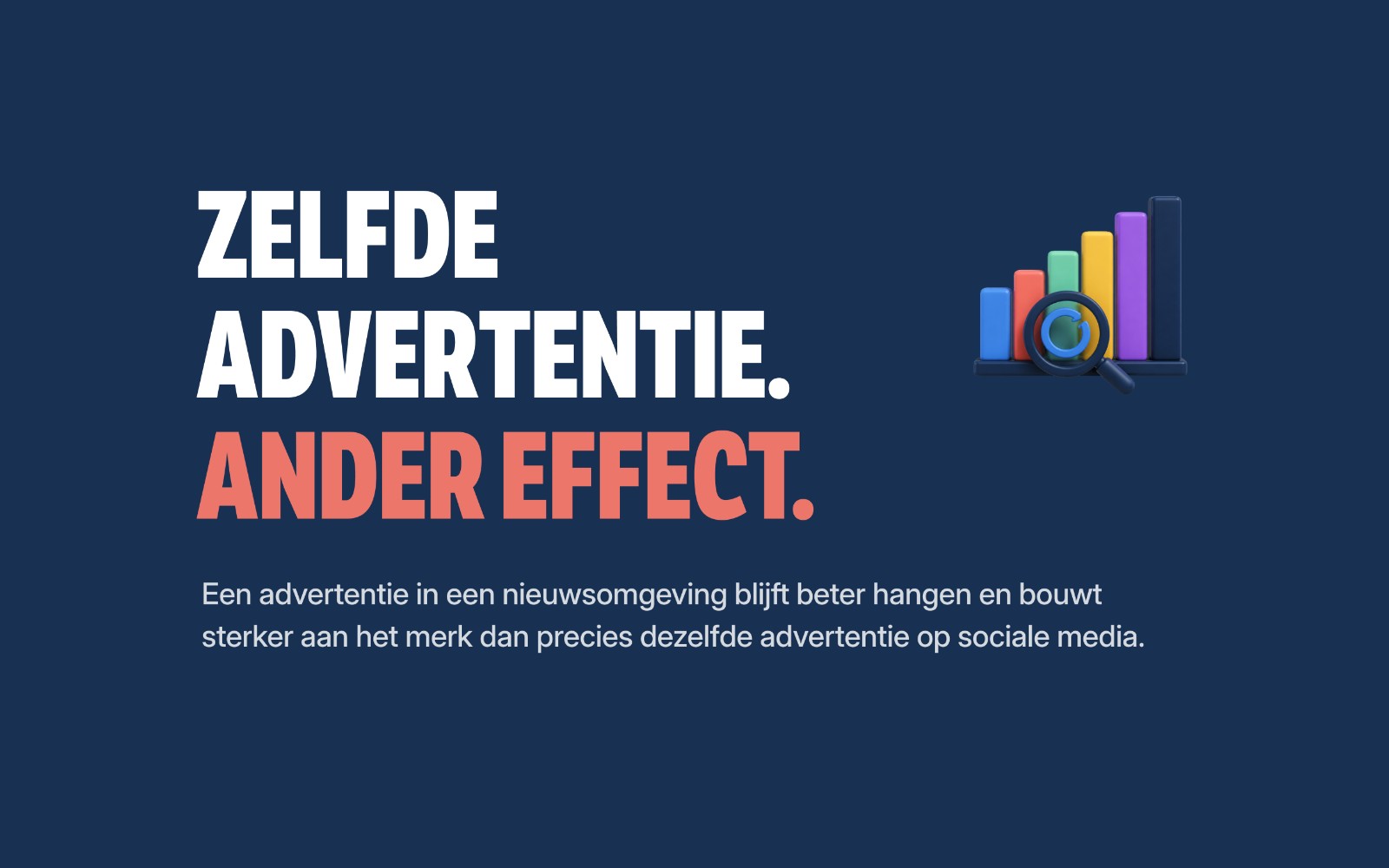Zelfde advertentie, ander effect